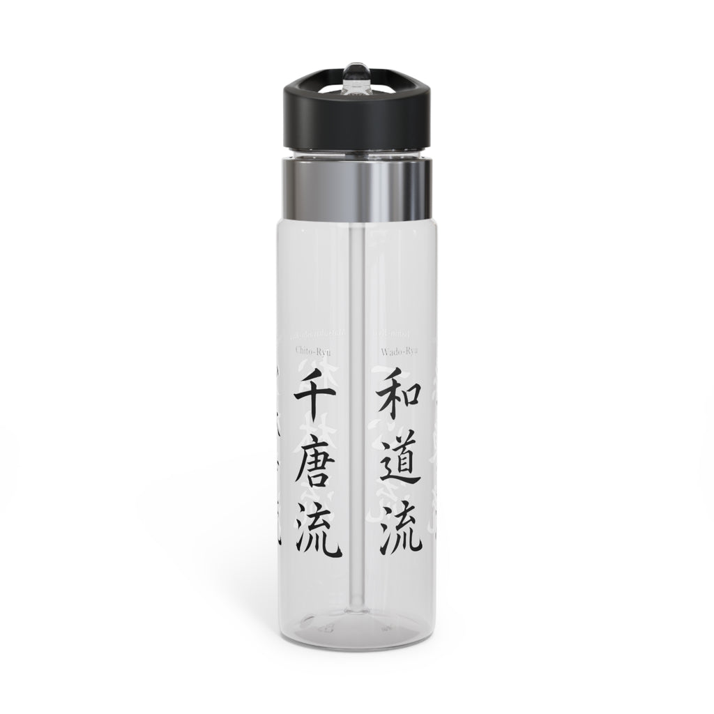 20 oz Tritan Sport Bottle — 6 Karate Styles Kanji 1st Set Design