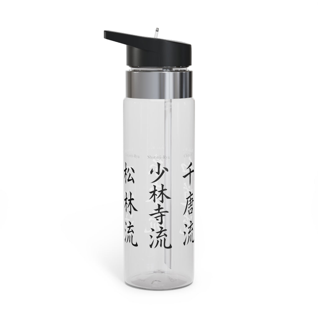 20 oz Tritan Sport Bottle — 6 Karate Styles Kanji 1st Set Design