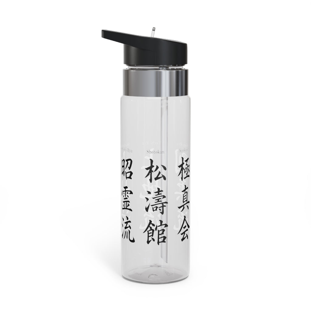 20 oz Tritan Sport Bottle — 6 Karate Styles Kanji 2nd Set Design