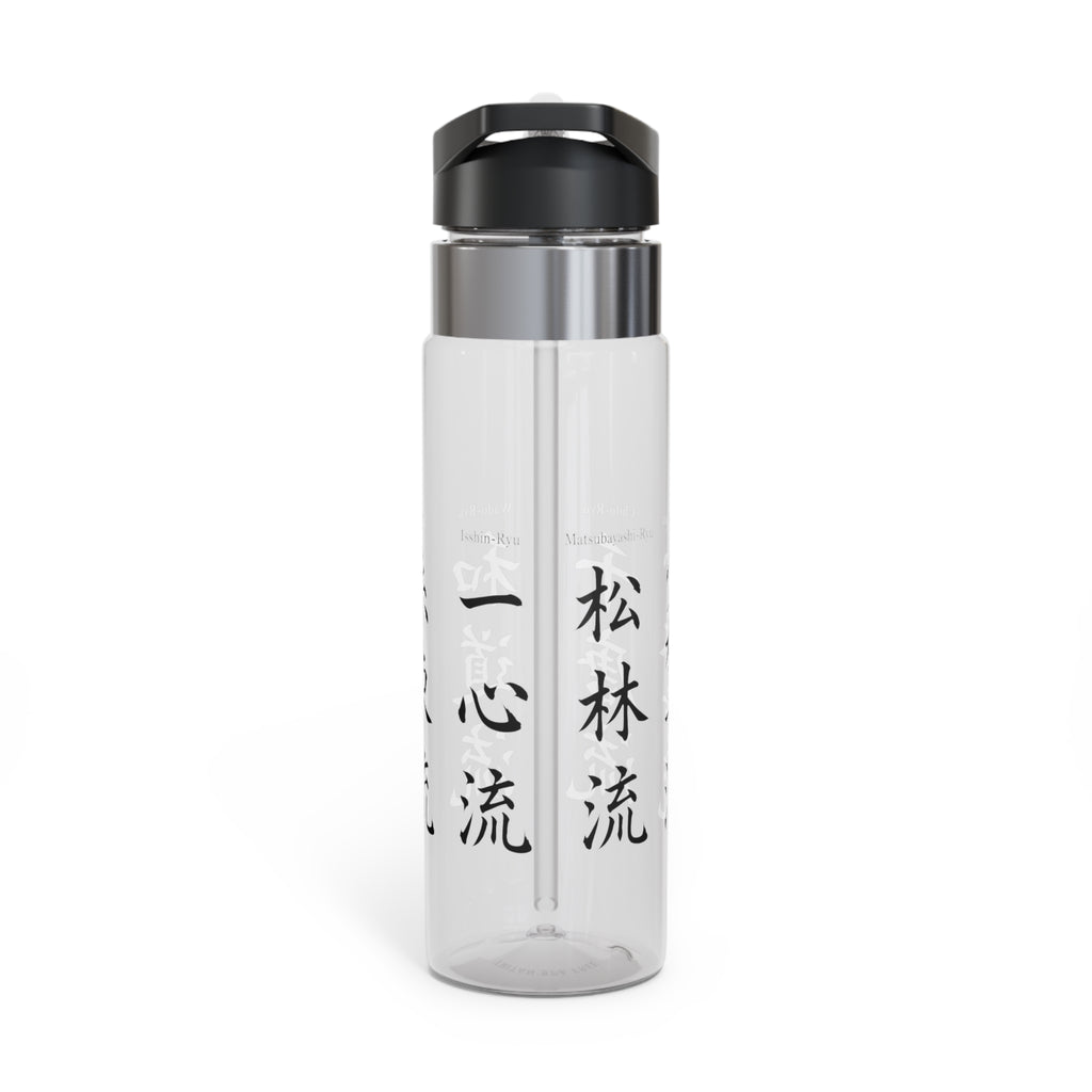 20 oz Tritan Sport Bottle — 6 Karate Styles Kanji 1st Set Design